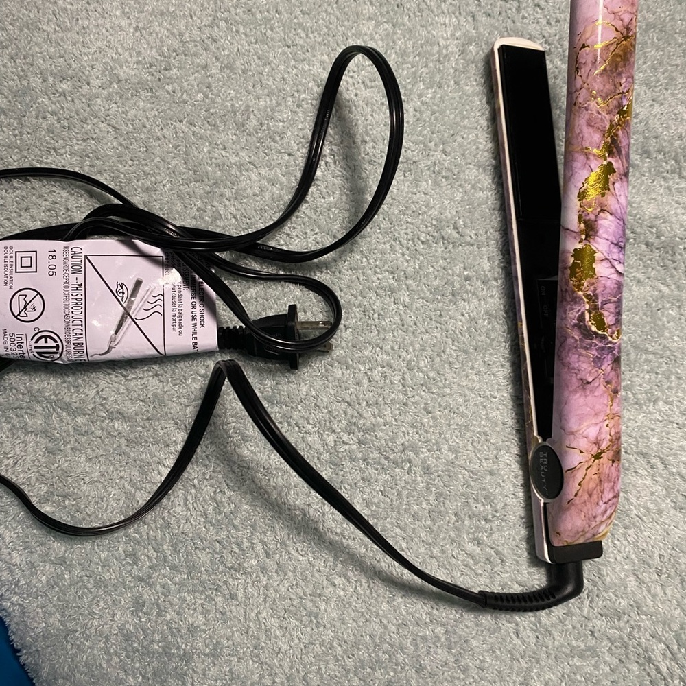 Purple and Gold Hair Straightener